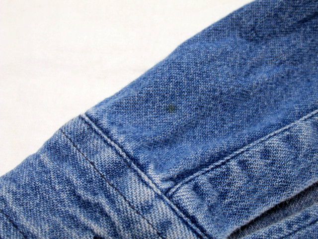 ★ITALY製★90's ARMANI JEANS アルマーニジーンズ 長袖 デニムシャツ S★ブルー 金属ボタン イタリア製 OLD ビンテージ 雰囲気抜群_画像10