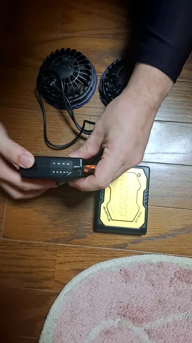 2024年 バートル22V ファン バッテリー2つセット【ジェットパープル】人気色 購入価格35000円以上です!