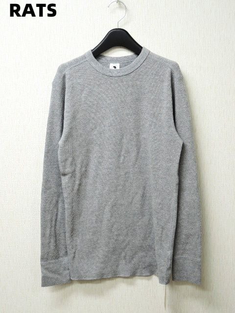 M \13,800 +TAX【RATS / THERMAL 17'RTC-1001 GRAY ラッツ サーマル カットソー グレー ロンTシャツ】