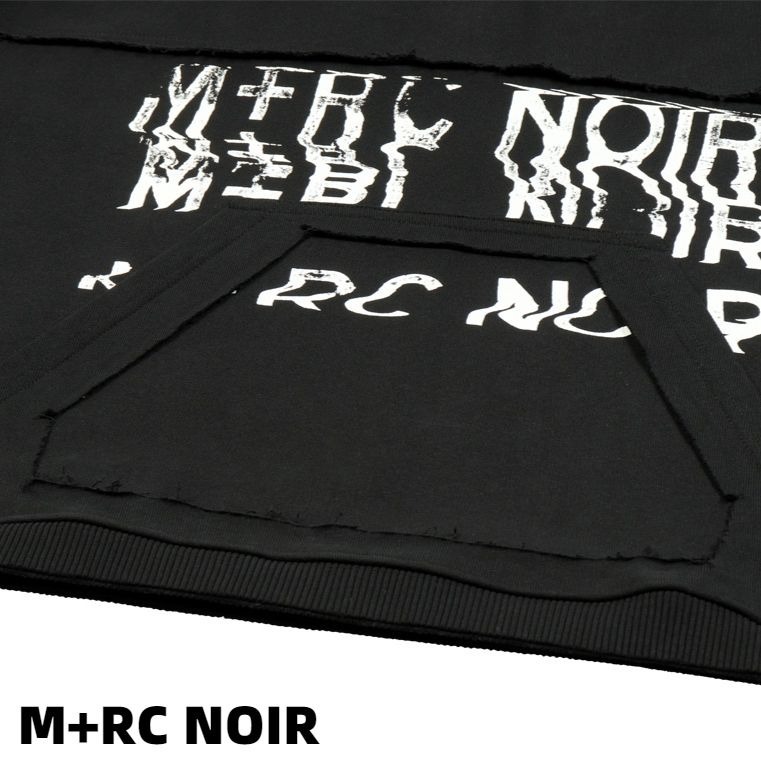 M 正規品 新品【M+RC NOIR FAKE POCKET HOODIE / BLACK マルシェノア パーカー フーディー 黒 ブラック】_画像2
