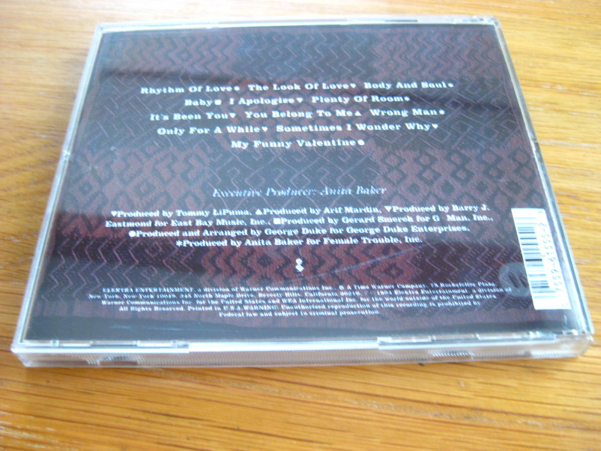 輸入盤 CD 【 アニタ・ベイカー リズム・オブ・ラヴ 】 JChere雅虎拍卖代购 アニタ・ベイカー リズム・オブ・ラヴ