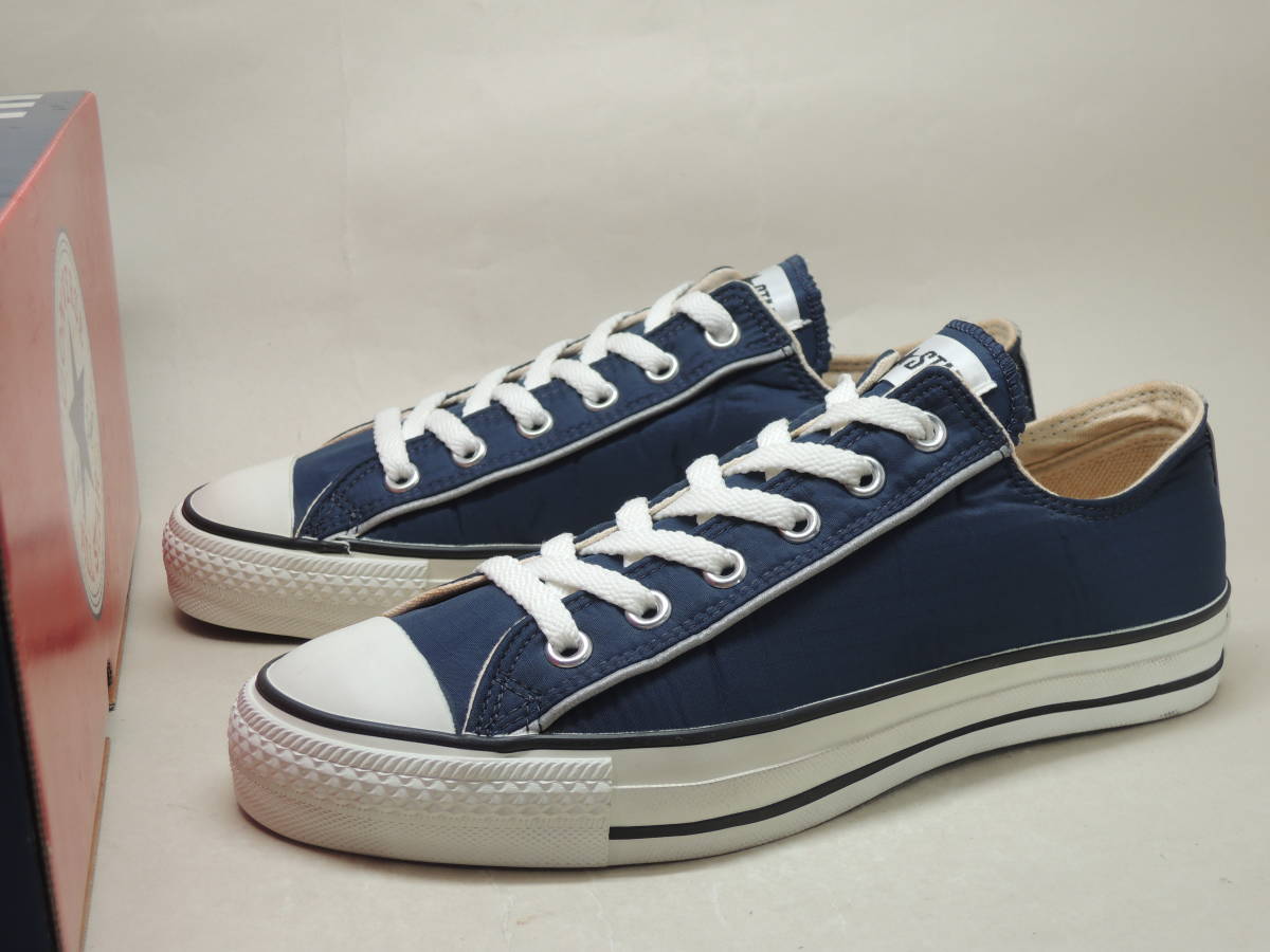 貴重!未使用! 90's 旧日本製 CONVERSE ALL STAR F OX NAVY 26cm / MADE IN JAPAN コンバース オールスター ナイロン リフレクター_画像1