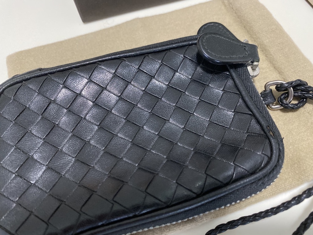 BOTTEGA VENETA★ボッテガヴェネタ★シガーケース★黒★イントレチャート★国内正規品★送料込★レア