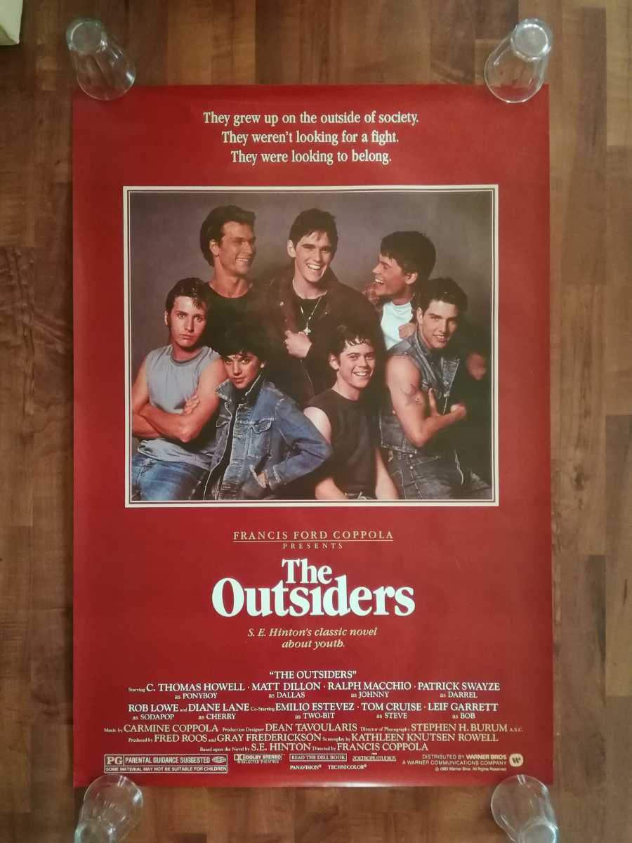 アウトサイダー　THE OUTSIDERS マットディロン　US版 1SH ポスター_画像1