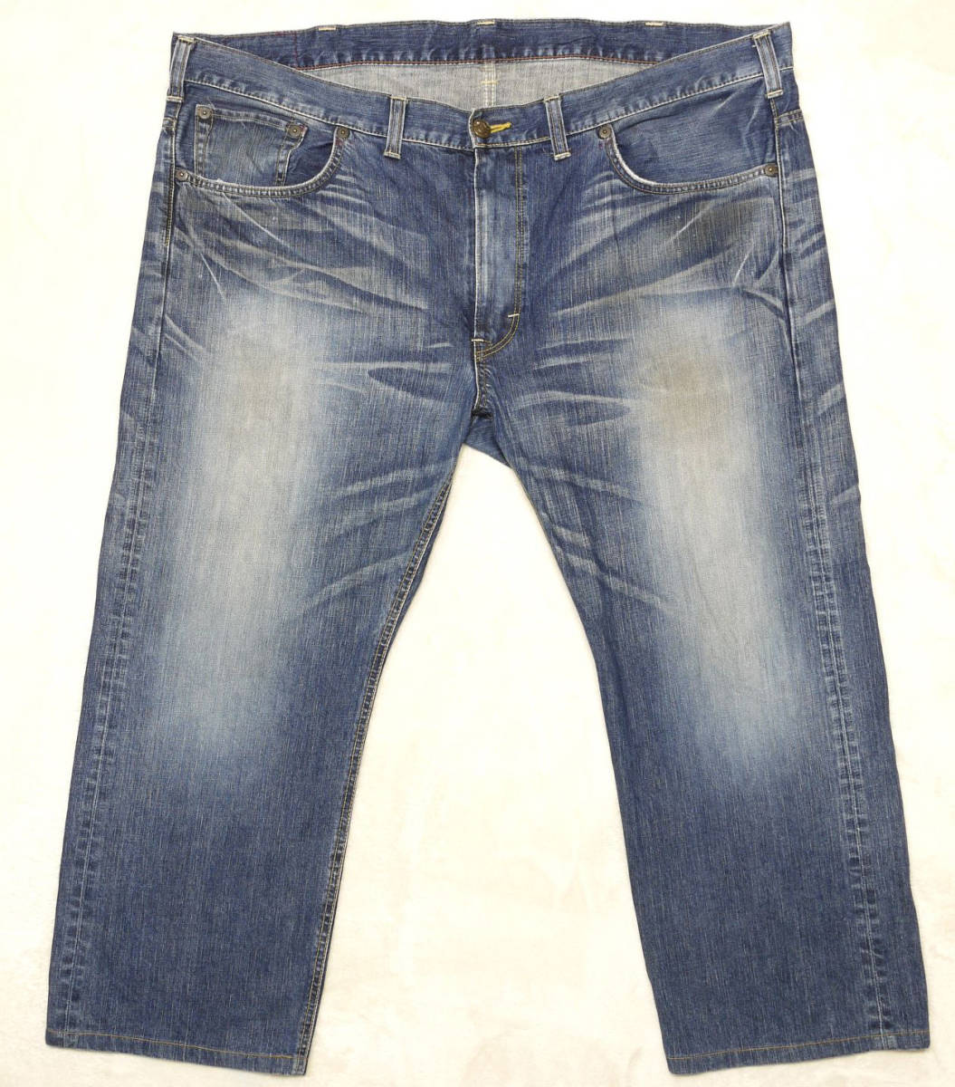 * considerably rare very large size W48 Edwin 504 men's jeans Denim pants absolute size W128 centimeter L68.5 centimeter made in Japan 