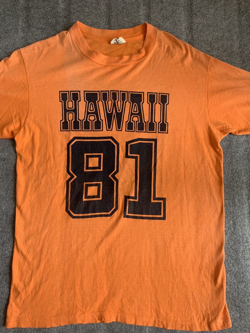 70s hawaii ビンテージ tシャツ ハワイ ナンバリング チャンピオン vintage hanes カレッジ vintage 80s_画像2