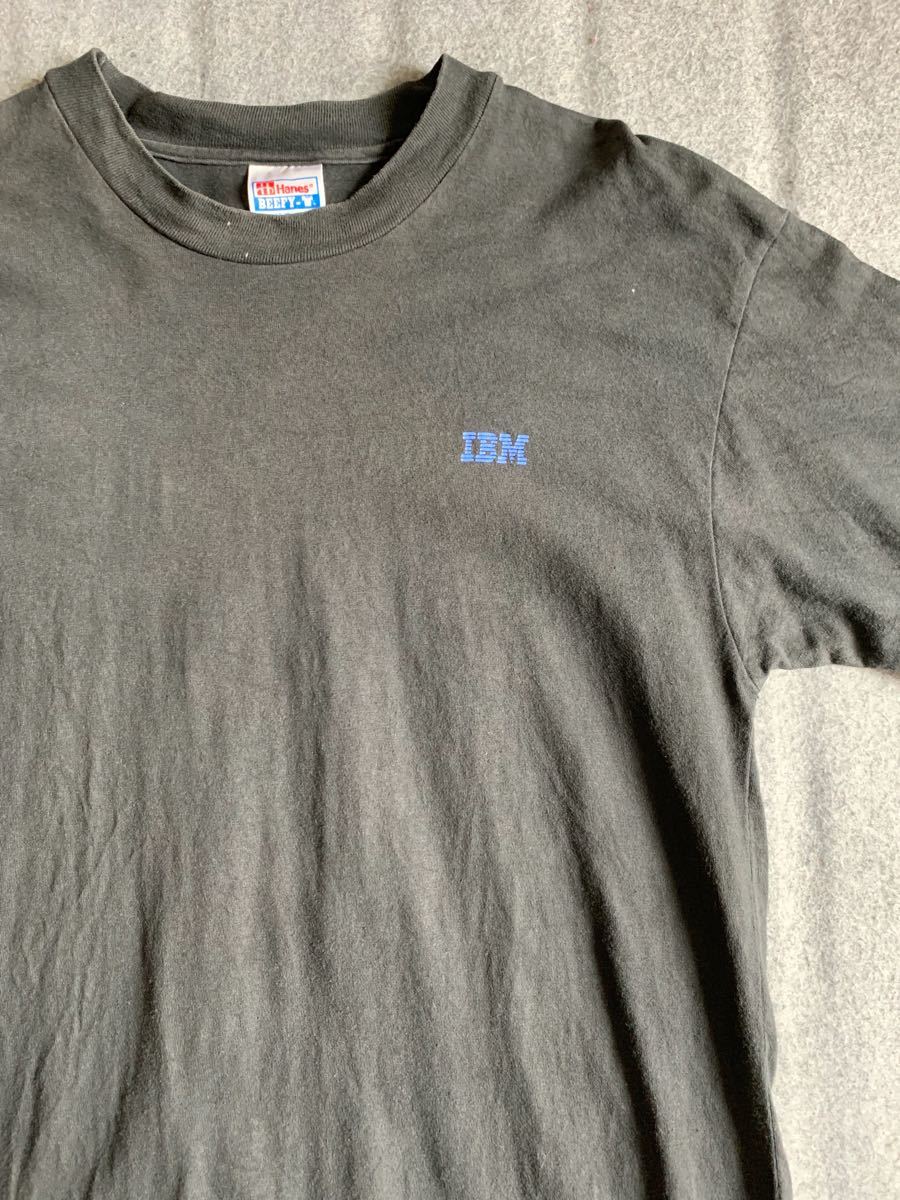 90s IBM ビンテージ tシャツ 企業 vintage ロゴ hanes BEEFY アイビーエム