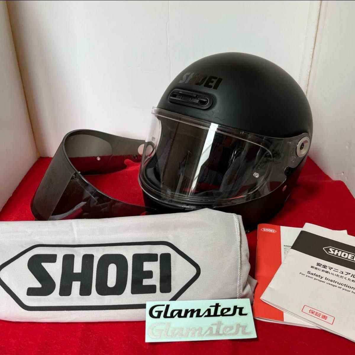 Glamster マットブラック ショウエイヘルメット フルフェイス XLサイズ Glamster マットブラック ショウエイヘルメット フルフェイス XL