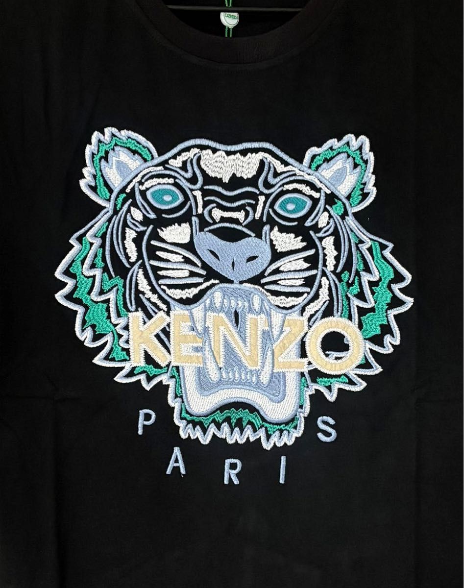 ほぼ新品並み ケンゾー KENZO トラ Tシャツ XL ブラック KENZO ケンゾー トラ グラフィック タイガー ブラック 黑Tシャツ