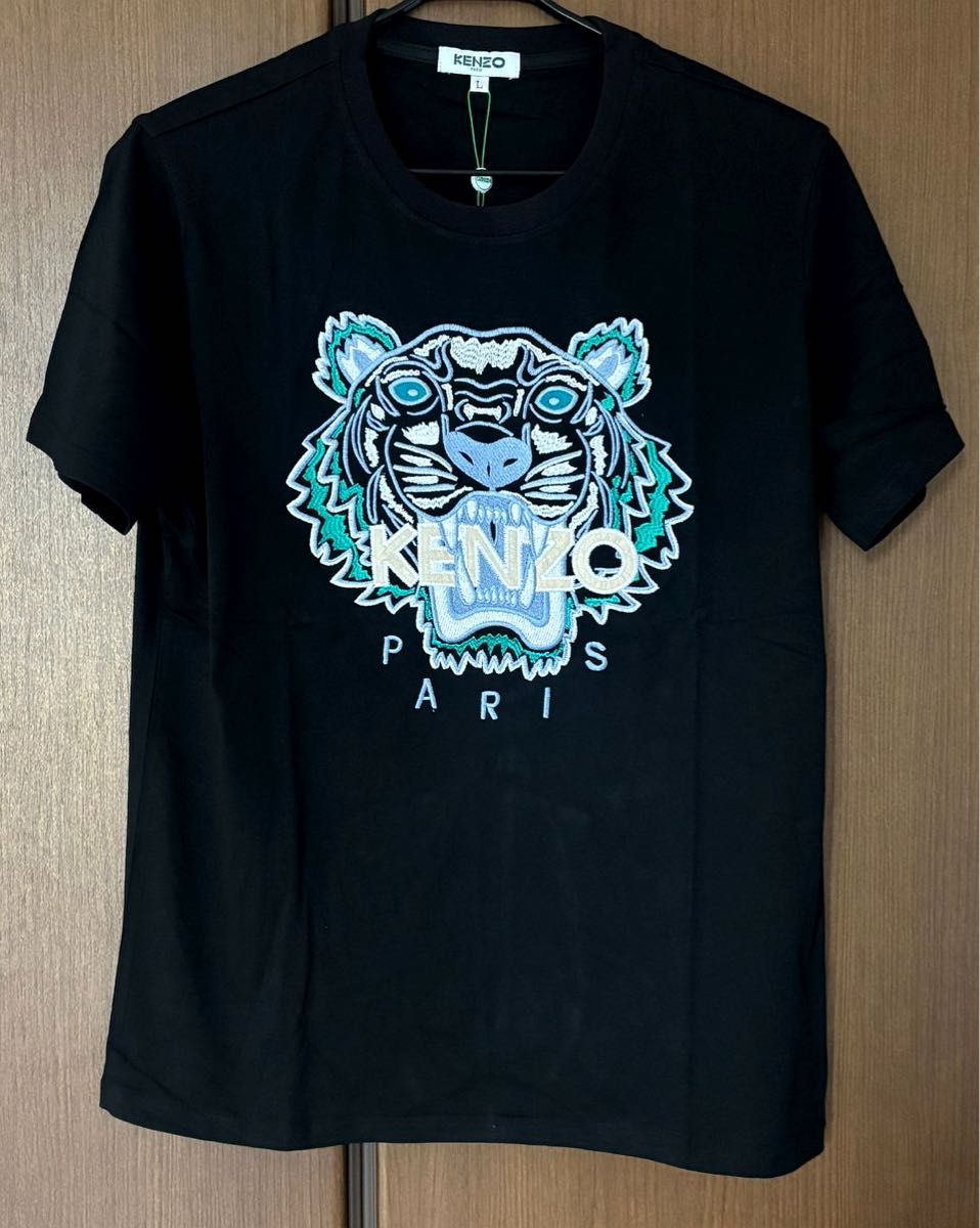 ほぼ新品並み ケンゾー KENZO トラ Tシャツ XL ブラック KENZO ケンゾー トラ グラフィック タイガー ブラック 黑Tシャツ