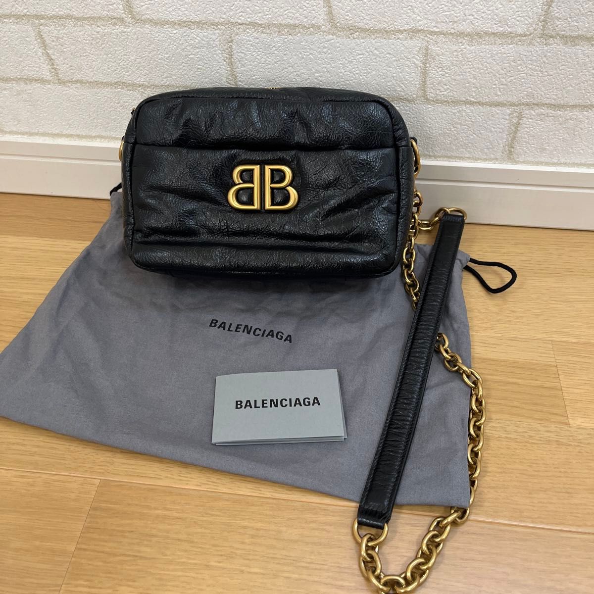 【完売必至】バレンシアガ■モナコ XS カメラバッグ チェーン バレンシアガ BALENCIAGA 新品 本物 BB モナコ カメラバッグ XS