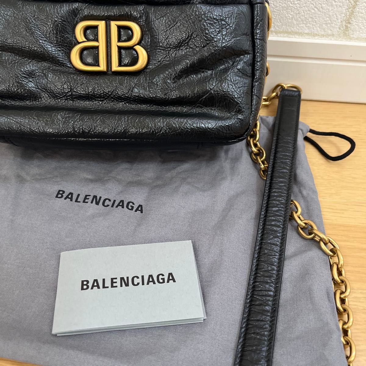 【完売必至】バレンシアガ■モナコ XS カメラバッグ チェーン バレンシアガ BALENCIAGA 新品 本物 BB モナコ カメラバッグ XS