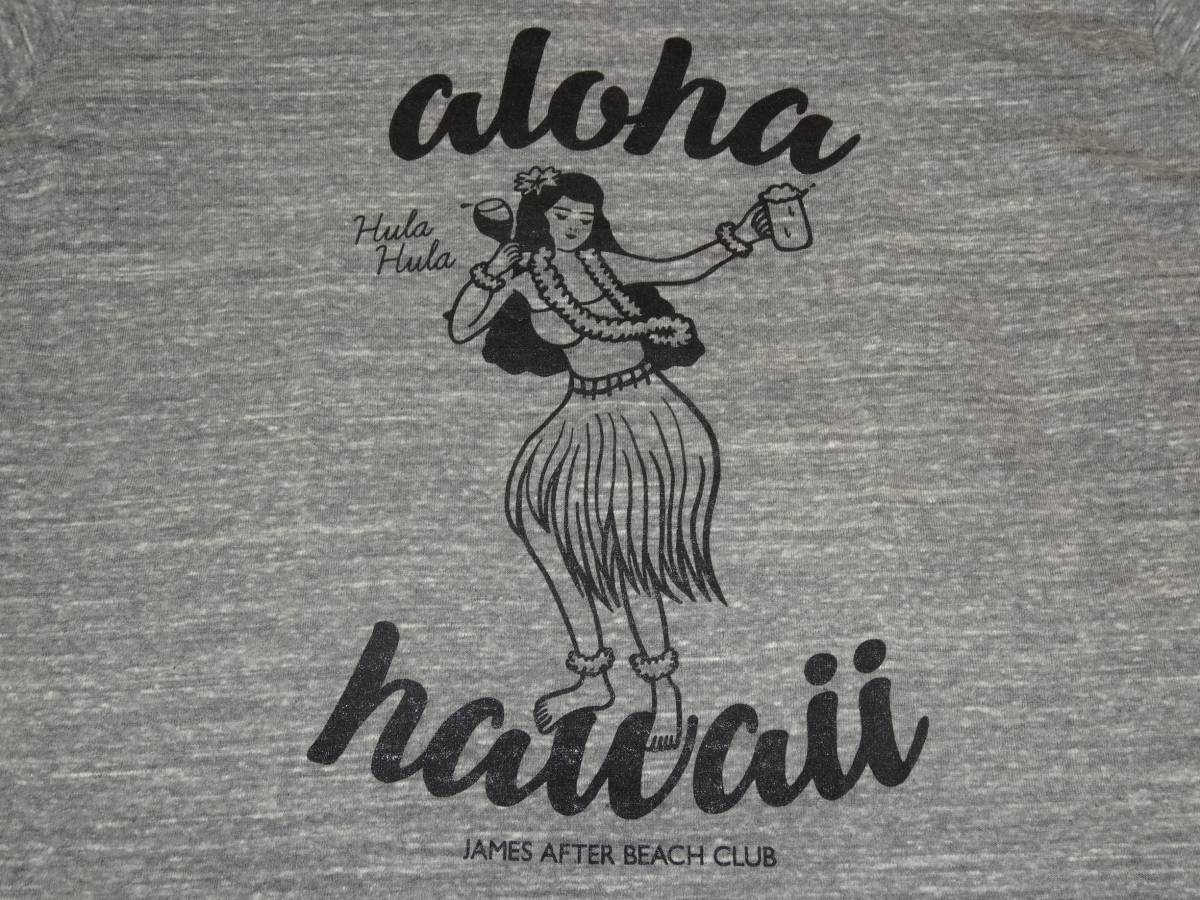 Paypayフリマ James After Beach Clubジェームスアフタービーチクラブ フラガールフラダンスaloha Hawaiiアロハ ハワイ キャラクターイラストロゴtシャツ