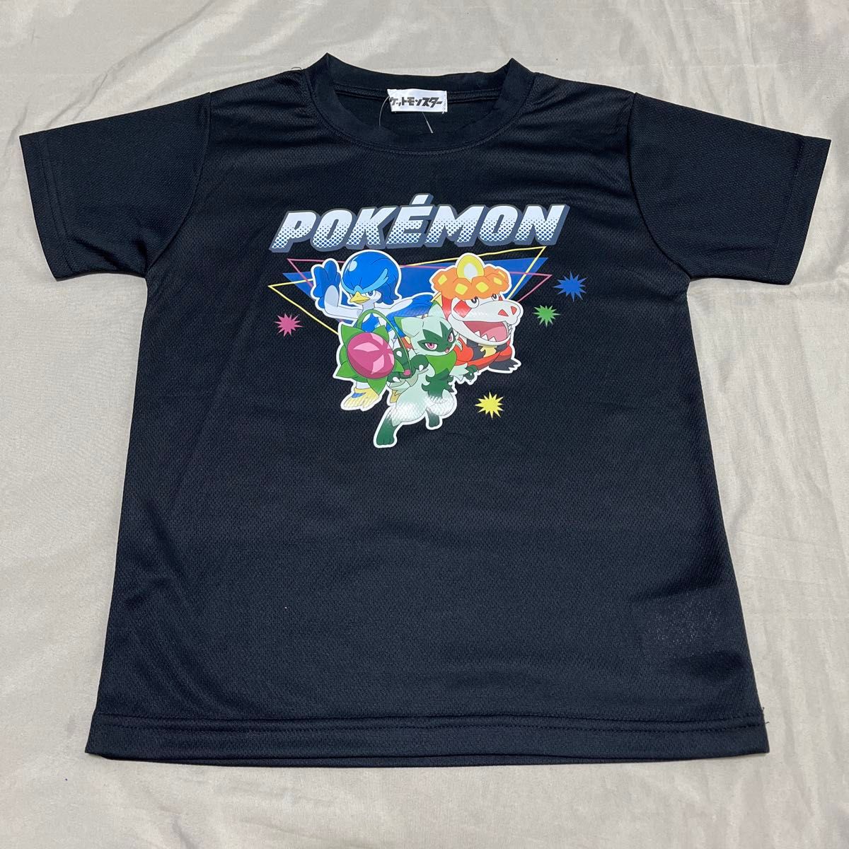 ポケモン メッシュ 半袖 Tシャツ 130cm 2枚セット 新品 未使用 御三家 ニャローテ アチゲータ ミライドン コライドン