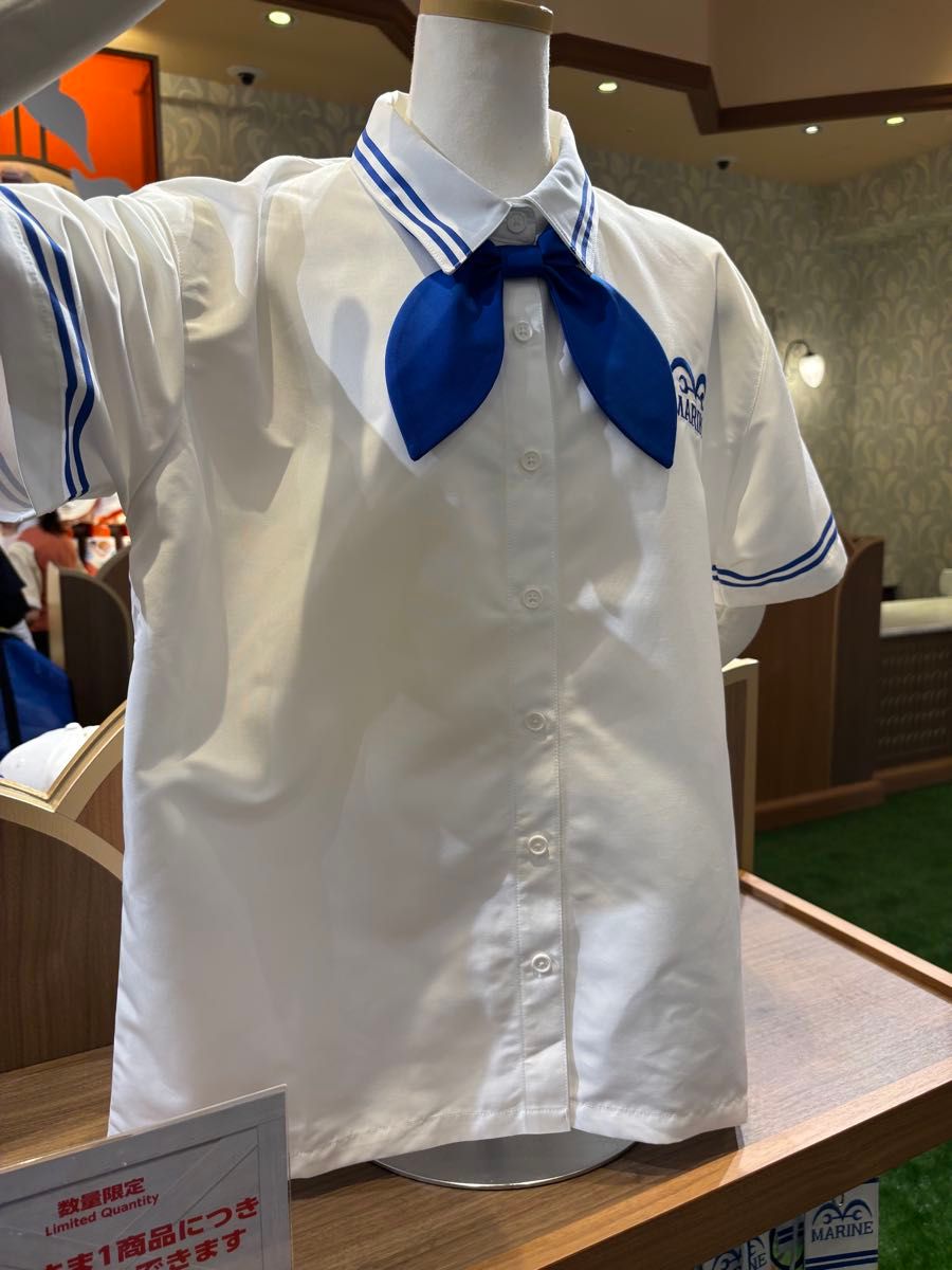【パーク内限定】 USJ ユニバ ワンピース 海軍 制服シャツ USJ 限定 ワンピース 海軍の制服 シャツ L|Yahoo!フリマ(旧