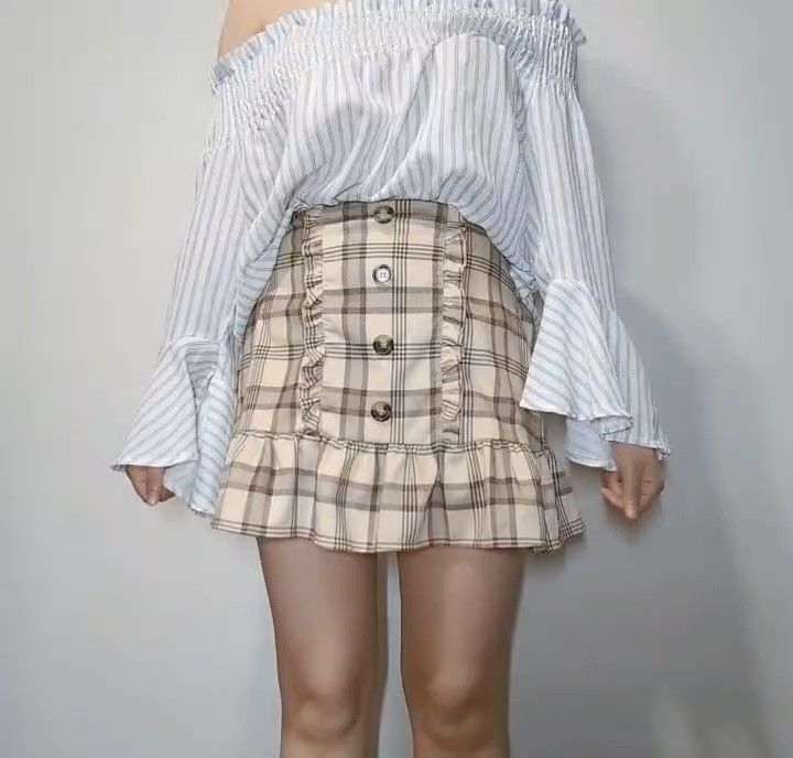 スカート チェック ミニスカート 女の子