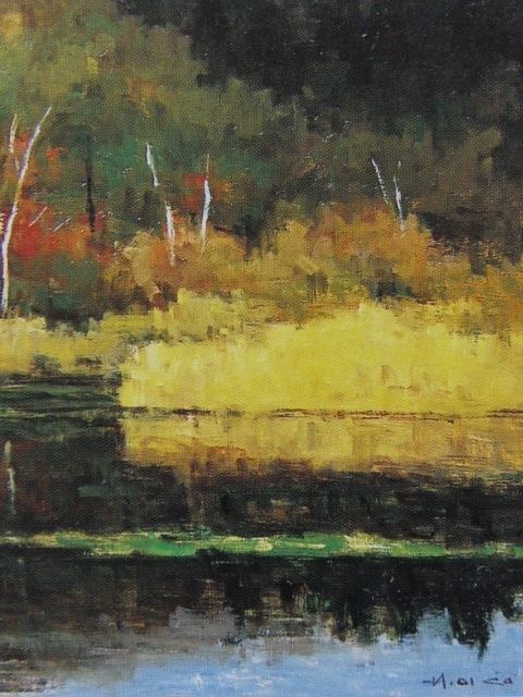 岡宏、「妙高初冠雪」、希少画集の額装画、四季、風景、人気作品 Yahoo!オークション - 岡宏 【妙高初冠雪】 希少な大判額装用