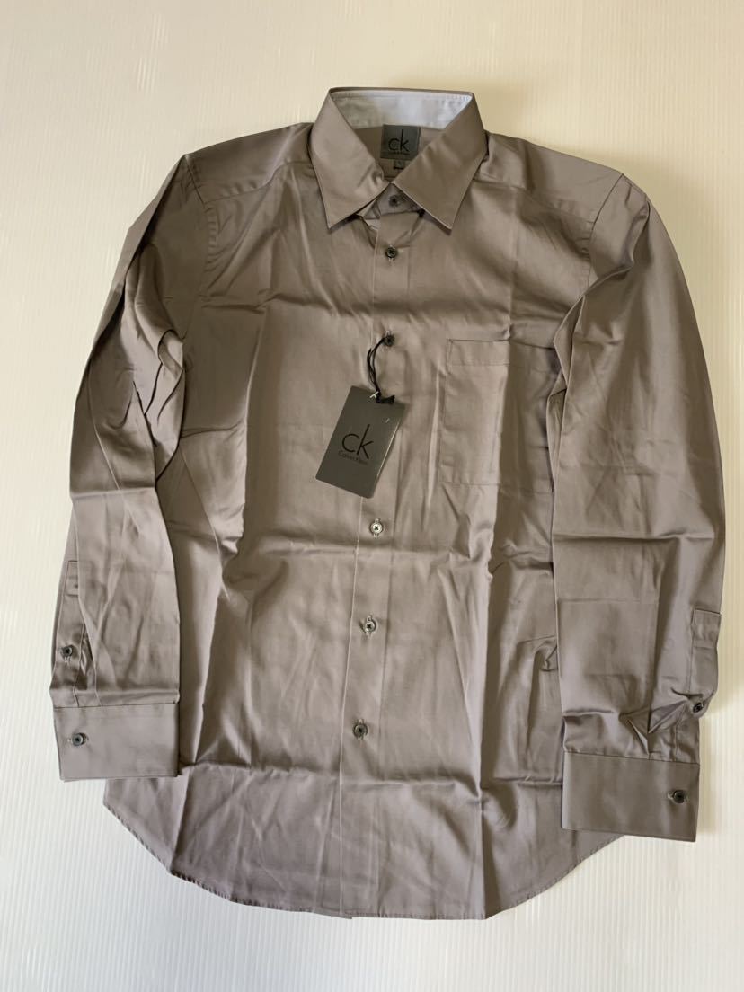 * unused Calvin Klein Calvin * Klein ck long sleeve shirt cutter shirt S size large gray 