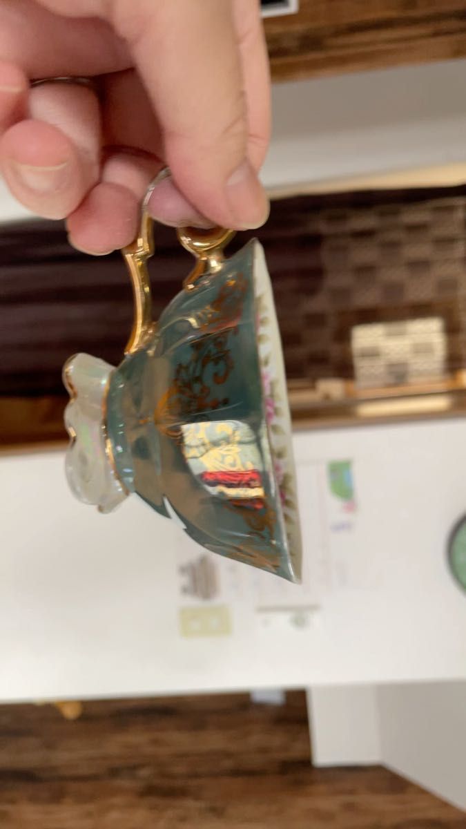 大橋陶器OHASICHINAゴールデンファンタジー カップ 洋食器 花柄 ソーサー ティーカップ カップ6個ソーサー5個