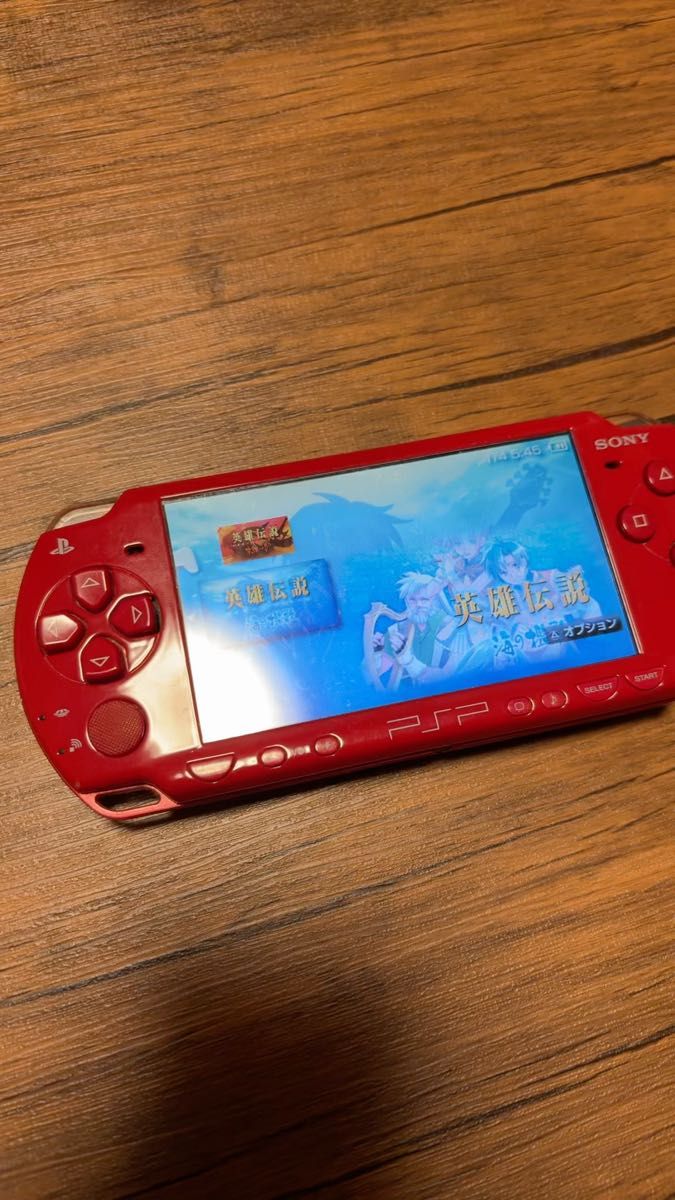 SONY PSP 2000 レッド 本体 英雄伝説 ガガーブトリロジー 海の檻歌