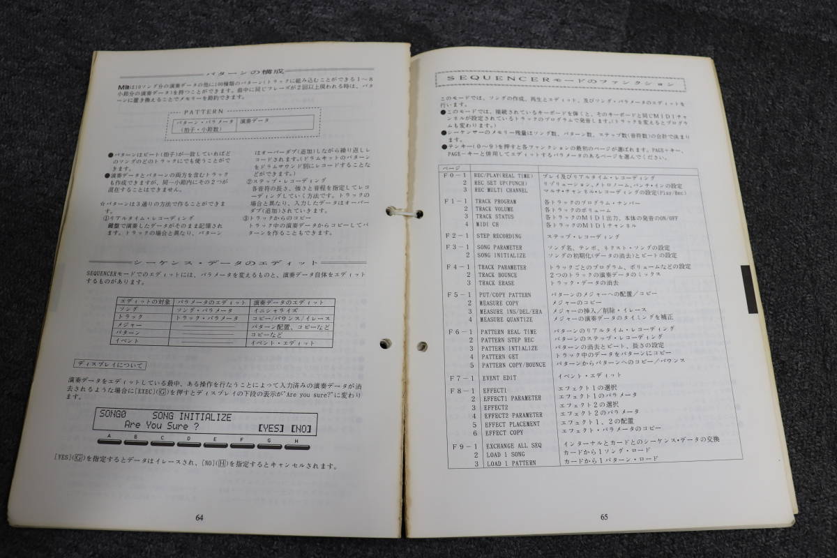  【貴重＆格安】KORG M1R M1 取扱説明書 マニュアル 日本語 コルグ オールインワンシンセ　KEN ISHII 80年代 POP'S_画像4