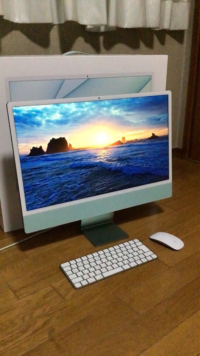 iMac 24インチ M1 2021 8コアCPU/8コアGPU メモリ8GB/SSD1TB カスタマイズ品 A2438 傷あり