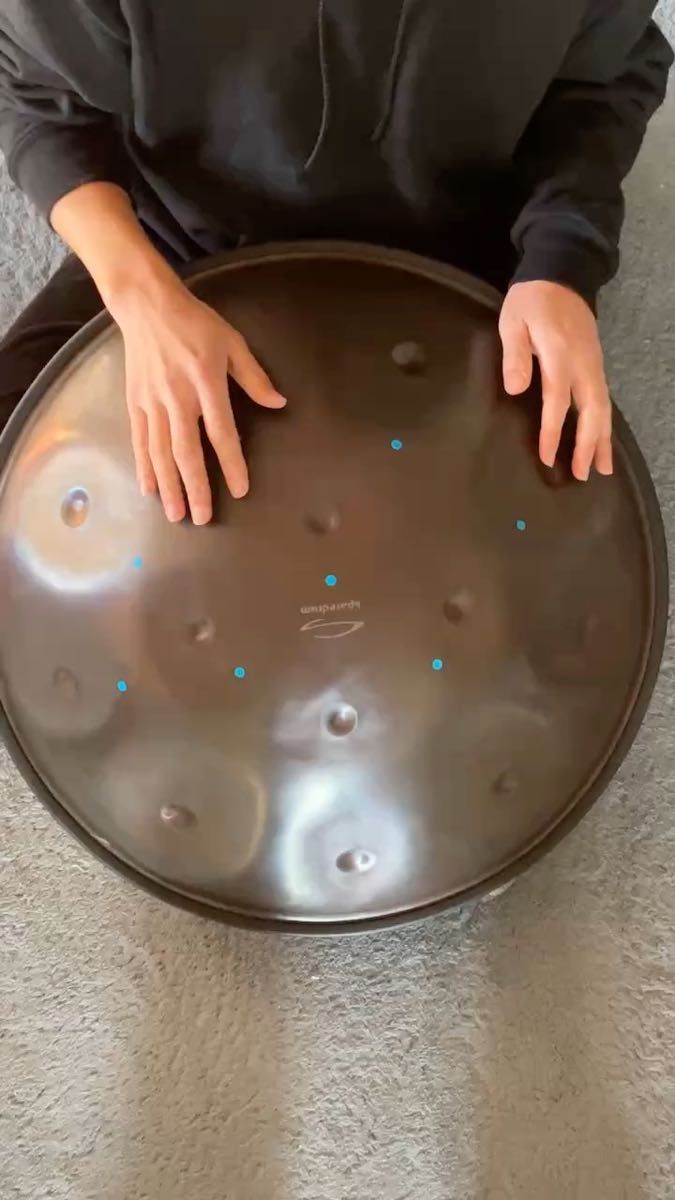 スペースドラム クロマティック 13note ハンドパン 純正ケース付属 handpan ドレミファ音階