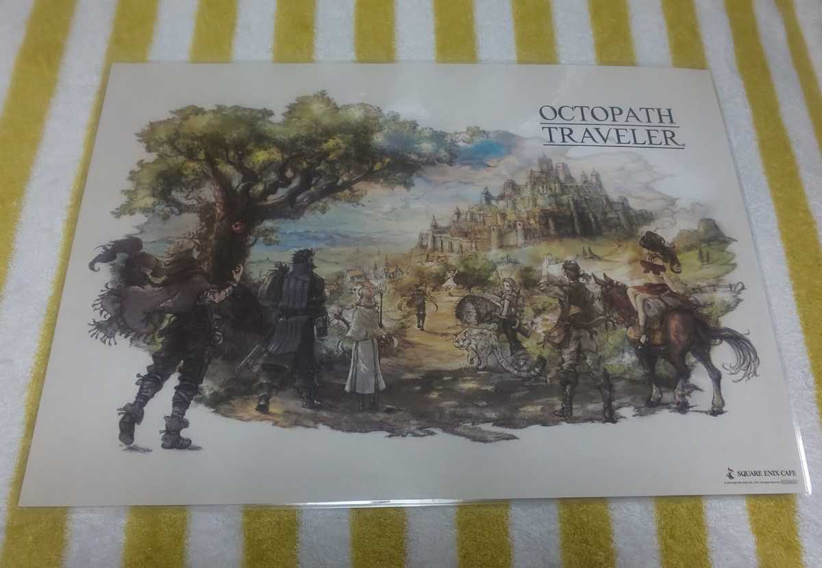 ♪『OCTOPATH TRAVELER』♪オクトパストラベラー♪スクエニカフェ♪ランチョンマット♪ラミネート加工済(説明欄必読)♪c_画像1