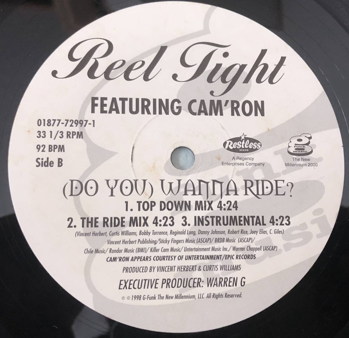 REEL TIGHT / DO YOU WANNA RIDE FEAT CAM'RON / 1998 G-FUNK R&B_画像2