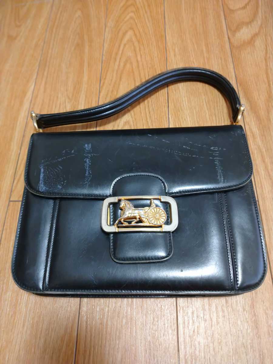 CELINE ヴィンテージ 馬車 ハンドバッグ www.sbgeastcoast.com