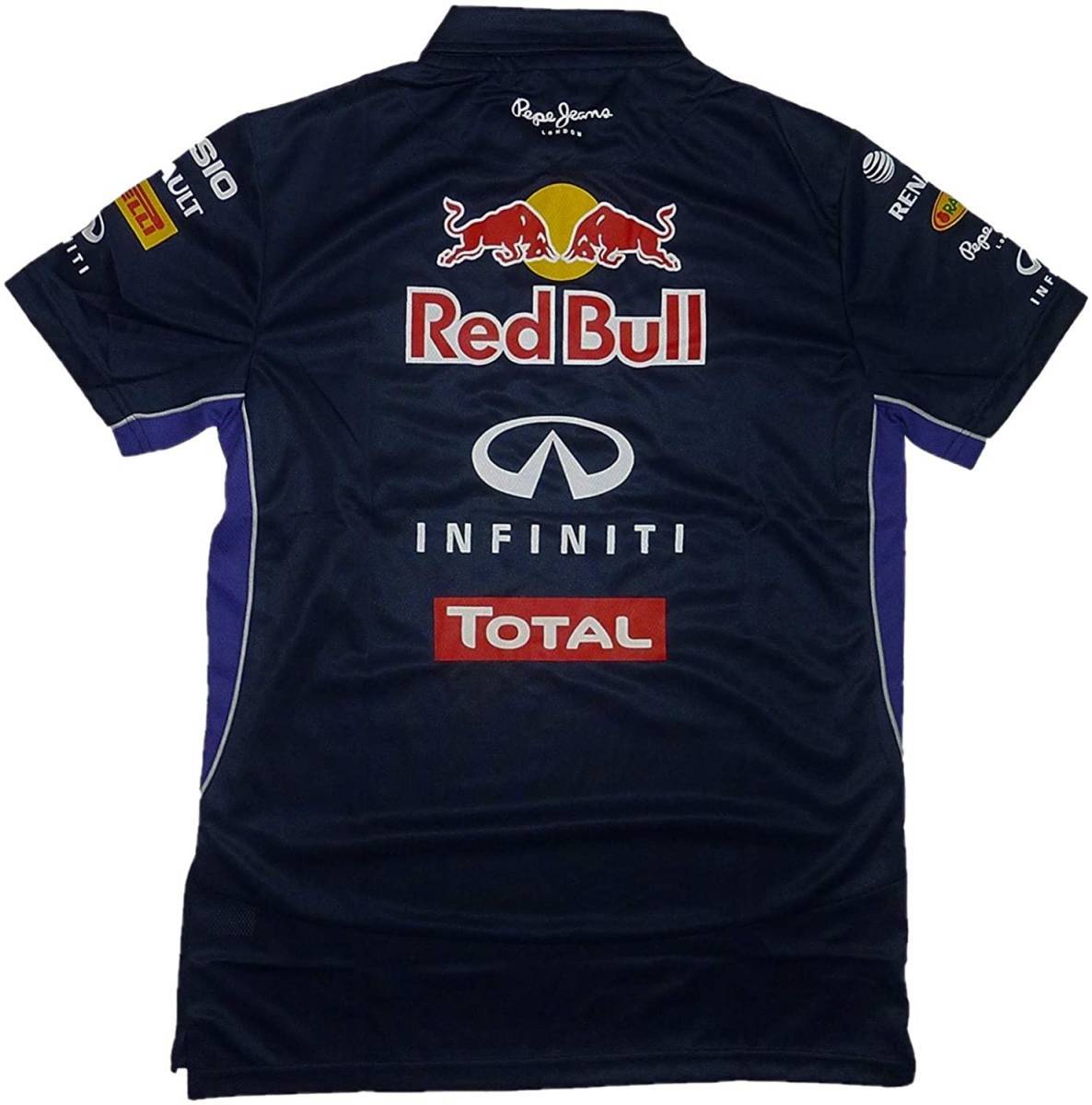 ペペジーンズ Pepe Jeans レッドブル Red Bull レーシング ハーフジップ OTL2014 ジッパー ポロシャツ（ネイビー）(XL)  [並行輸入品]