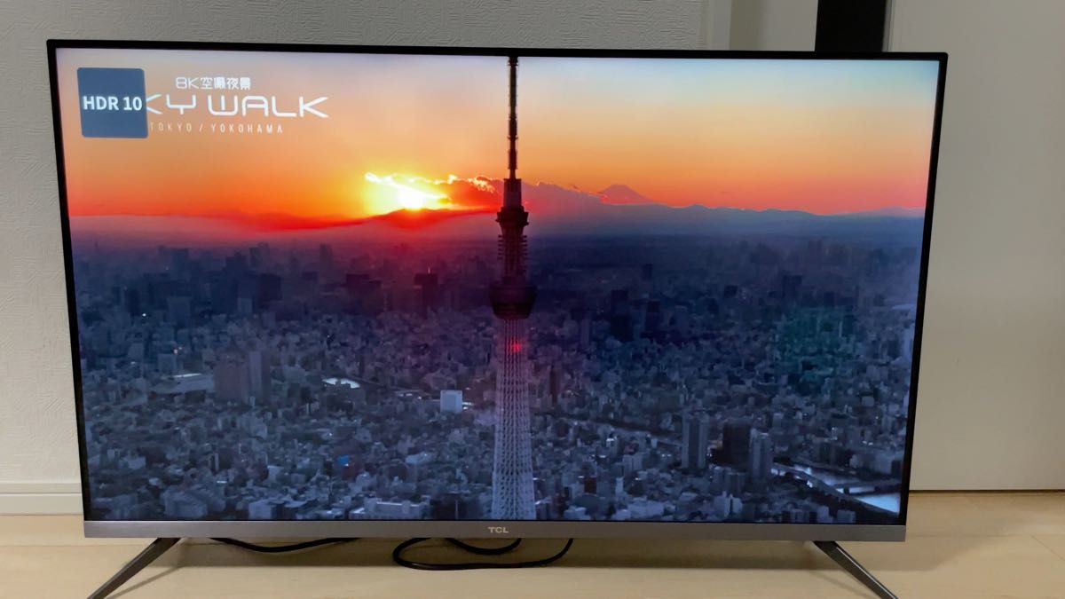 美品 TCL 43型 4kテレビ Android搭載 スマートテレビ2020年製