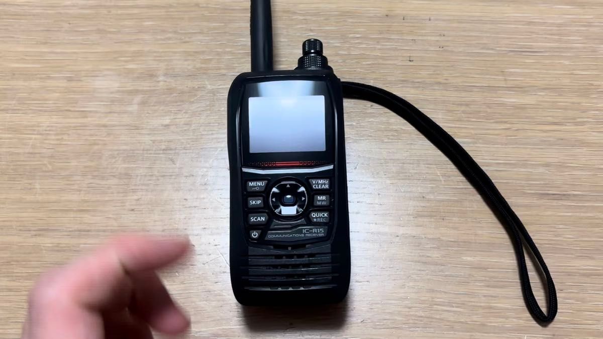 ICOM IC-R15 レシーバー 受信改造済み 無線機 SRH920 アンテナ BP-293バッテリーパック 付き