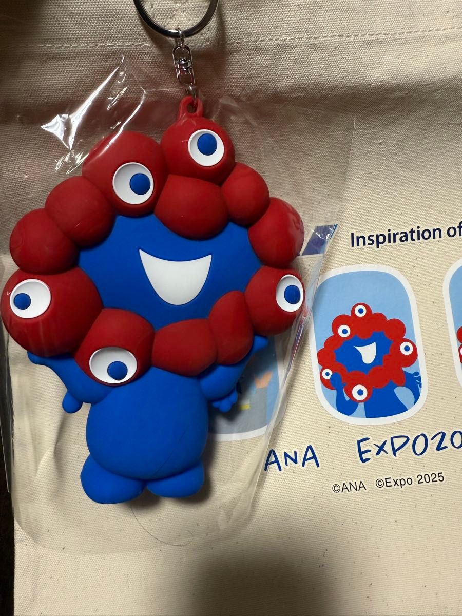 ミャクミャク　シリコンポーチ　キーホルダー　キーリング　大阪万博　EXPO2025