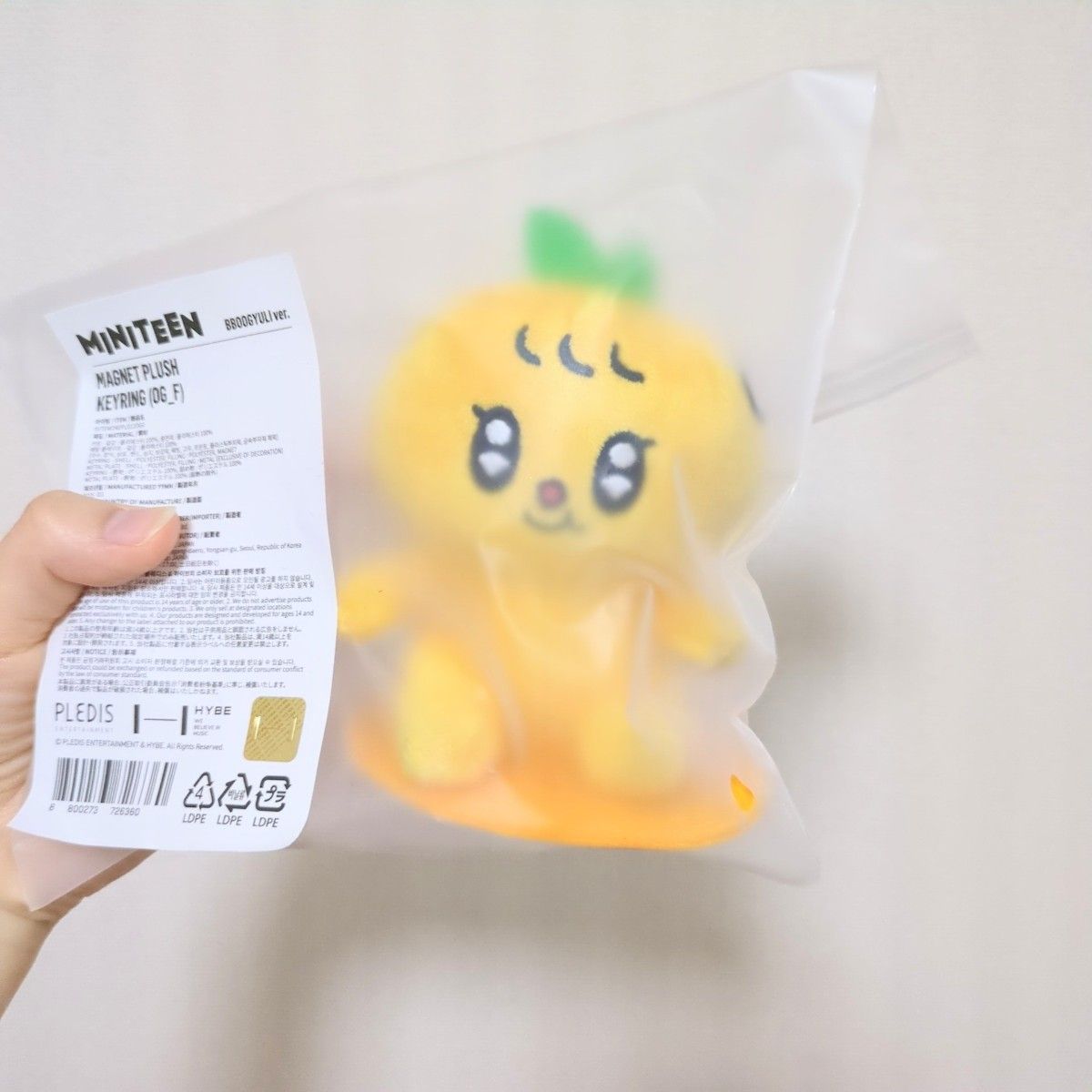 MINITEEN マグネット ぬいぐるみ キーホルダー プギュリ スングァン SEVENTEEN プギュリ マグネット マスコット ぬいぐるみ 未開封