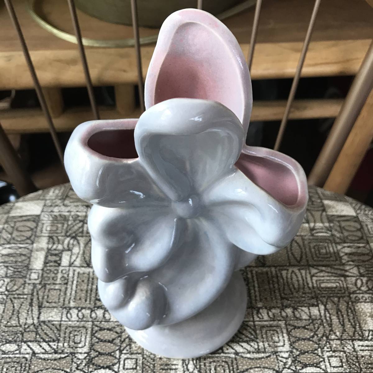  valuable!50*s America antique flower. vase USA made Vintage Mid-century /aro is miscellaneous goods California west coastal area 60*s70*s Hawaii 