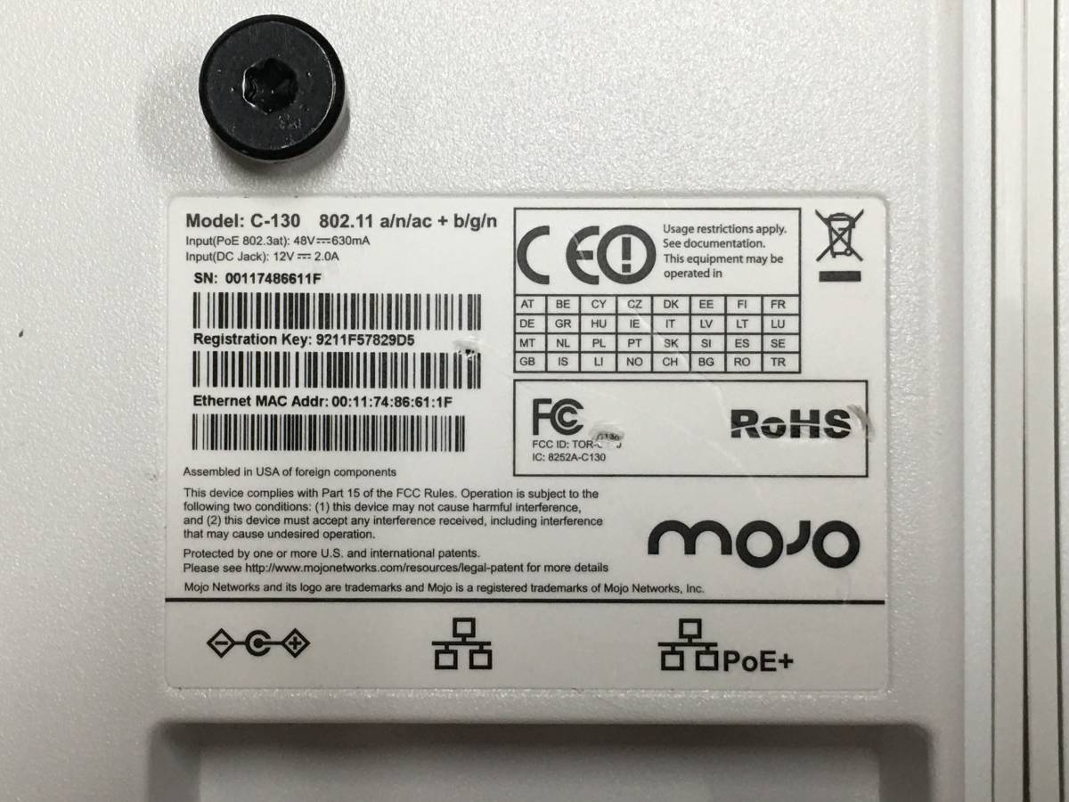 Yahoo!オークション - A16444)Mojo Networks C-130 802.11 a/n Yahoo!オークション - A16444)Mojo Networks C-130 802.11 a/n