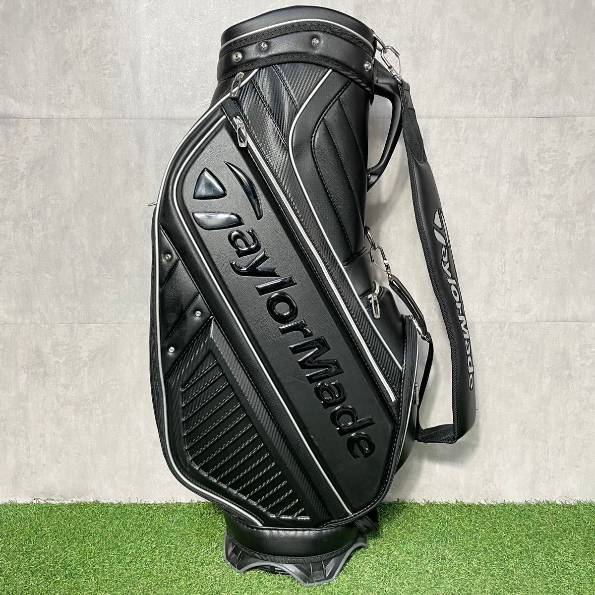 【R】キャディバッグ テーラーメイド ブラック 9型 TaylorMade テーラーメイド キャディバッグ ゴルフバッグ