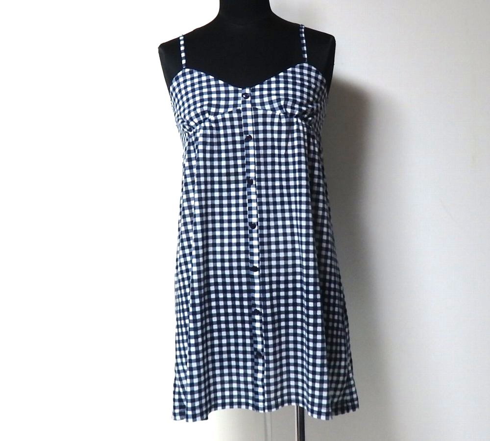 [CELE Gossip] navy . white. check * Cami tunic * North Lee *M size!