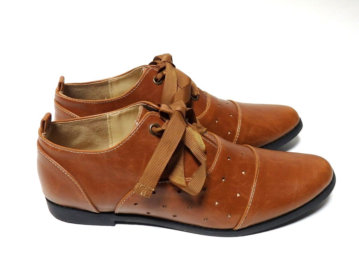 ヤフオク C S 未使用 ブラウン 靴紐2種類 ローファ