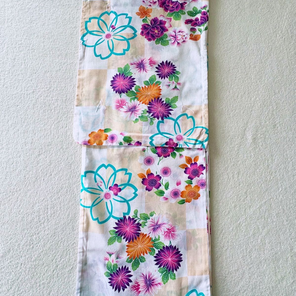 新品 浴衣 背が高い TL トール プレタ 桜 大正モダン 清楚な高級綿浴衣 新品 浴衣 背が高い TL トール プレタ 桜 大正モダン 清楚な高級