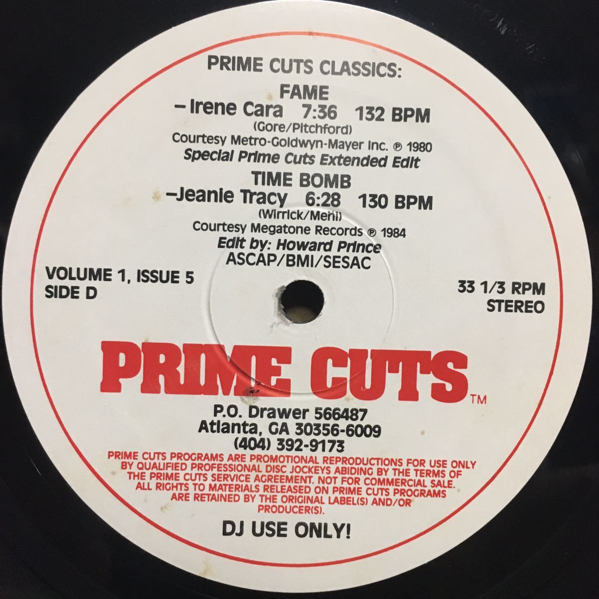 美盤【 PRIME CATS 】 IRENE CARA / FAME 他_画像1