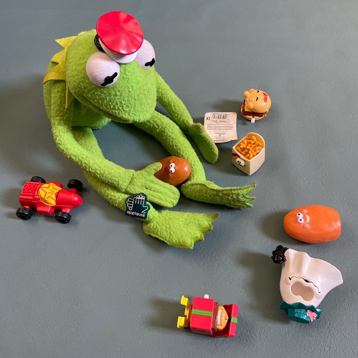 applause ラグラッツ ぬいぐるみ 3コセット 中古品 カーミット セサミストリート applause kermit ぬいぐるみ