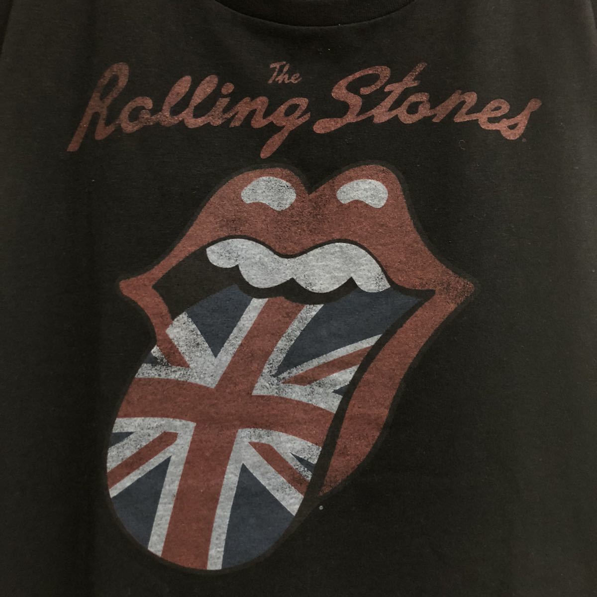 【激レア】ザ・ローリングストーンズ The Rolling Storns UK Tour 1971 ビッグロゴ 両面プリント メタル バンドTシャツ 半袖Tシャツ L 古着_画像6