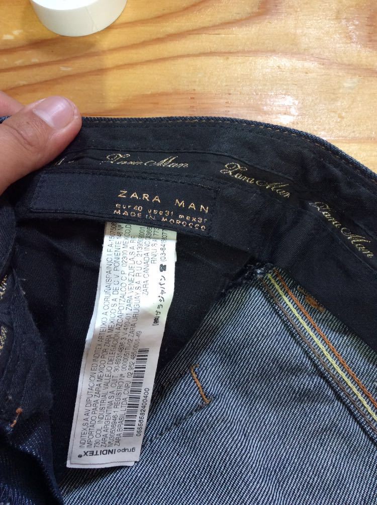 Z-572 ZARA MAN ザラ デニムパンツ W31 ジーンズ ジーパン_画像6