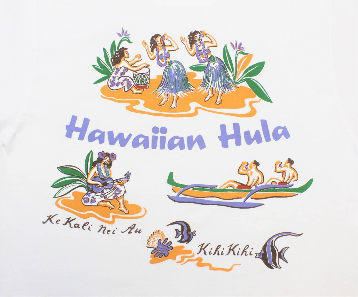 YTS84東洋XSハワイアン フラ キヒキヒHawaiian HulaフラガールKihi Kihi半袖TシャツUSA製SUN SURFサンサーフ_画像1