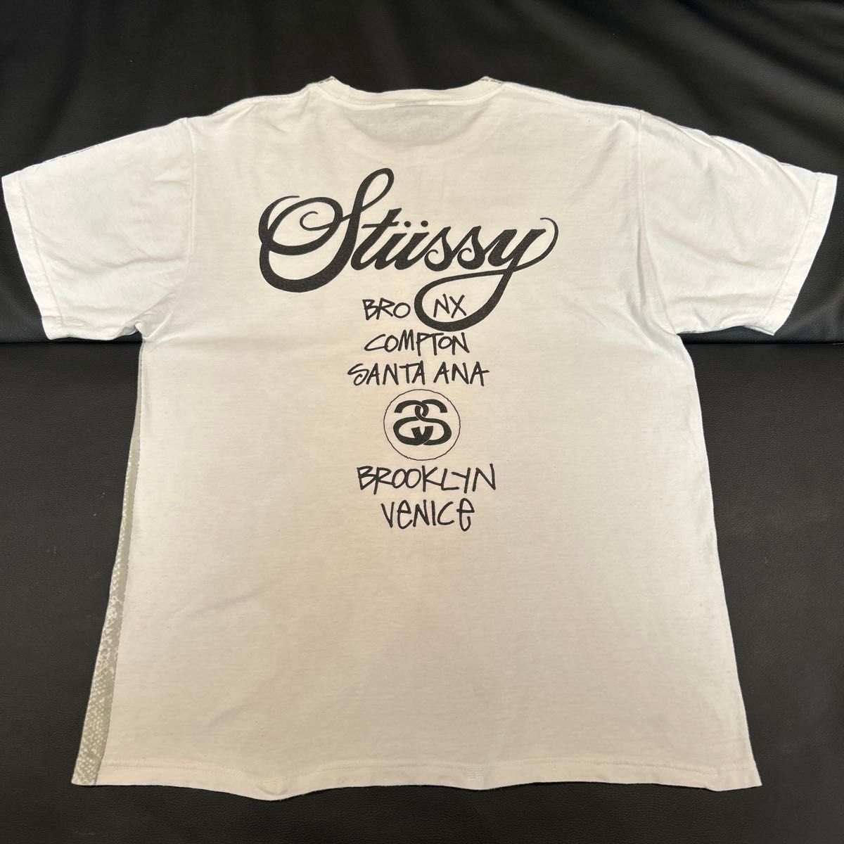 STUSSY ロゴ Tシャツ Mサイズ STUSSY ワールドツアーTシャツ 蛇柄 Mサイズ|Yahoo!フリマ(旧