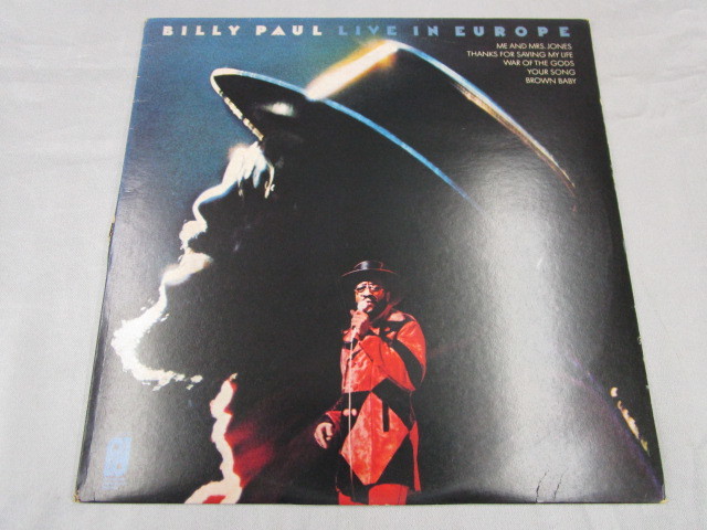 【SOUL LP】BILLY PAUL / LIVE IN EUROPE_画像1
