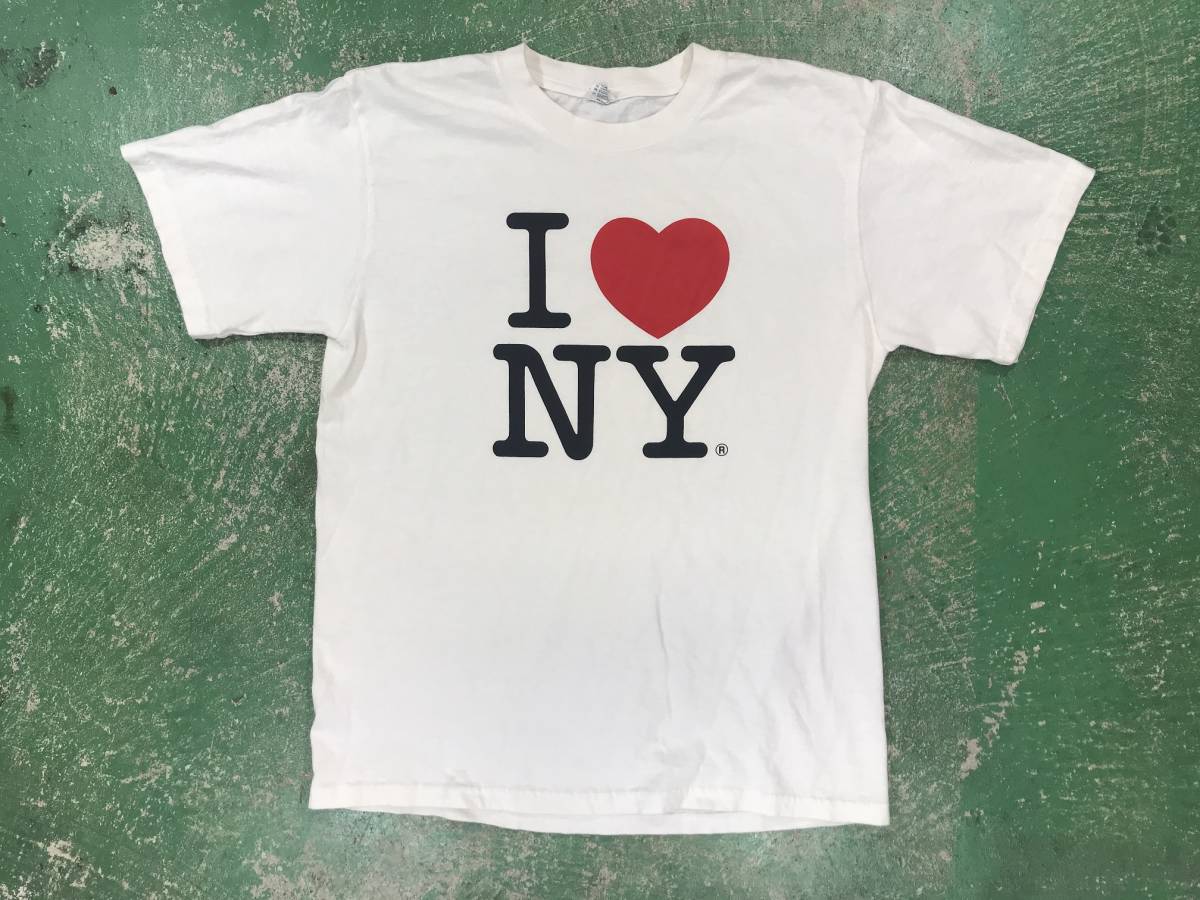 古着 95 Mサイズ 半袖 Tシャツ NY ニューヨーク USA コットン ビンテージ オリジナル vintage 70 80 90 old オールド_画像1