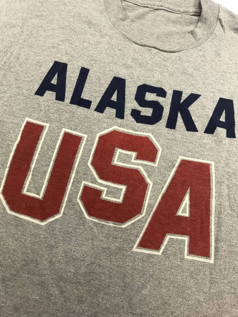 古着 75 半袖 Tシャツ ALASKA USA コットン ビンテージ オリジナル vintage 70 80 90 old オールド_画像2